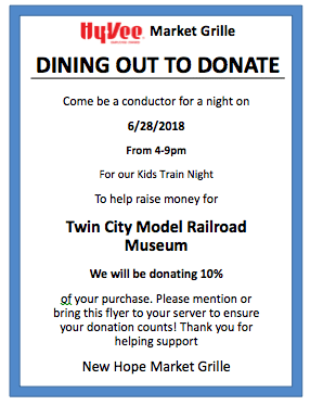 Dine to Donate at Hyvee’s New Hope Market Grille